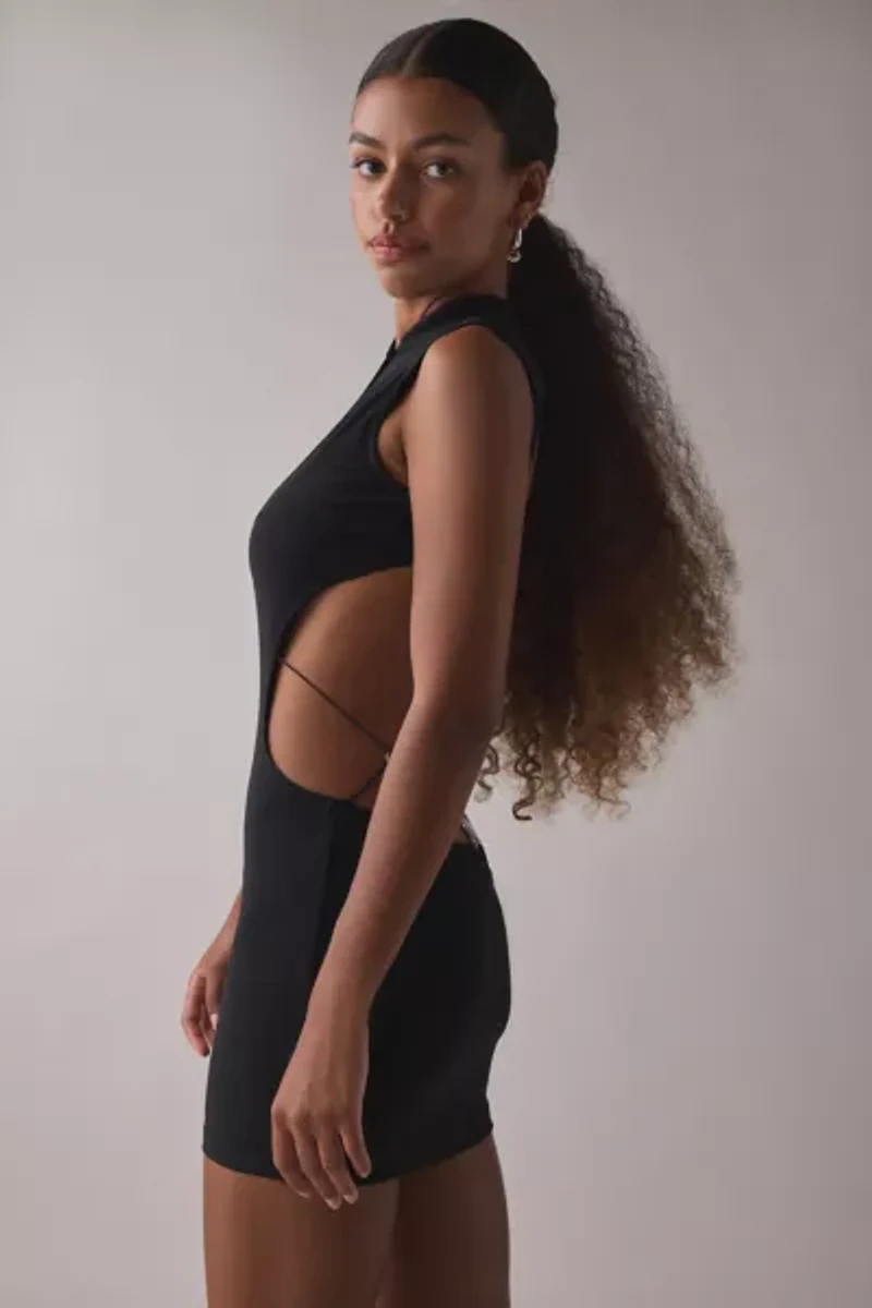 I.AM.GIA. Larissa Keyhole Strappy Open-Back Bodycon Mini Dress