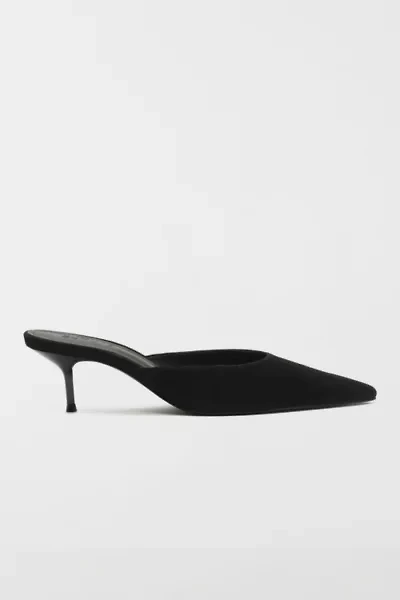 Schutz Julie Suede Kitten Heel Mule