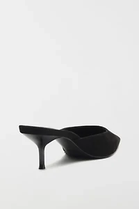 Schutz Julie Suede Kitten Heel Mule
