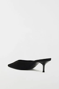 Schutz Julie Suede Kitten Heel Mule