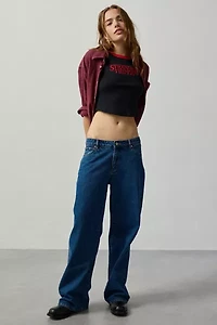Stranger Things Graphic Raglan Short Sleeve Baby Tee