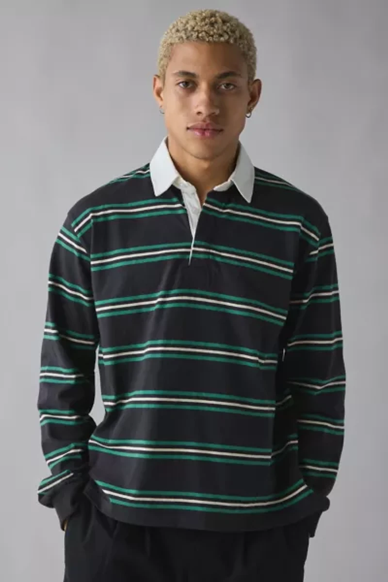 UO Striped Long Sleeve Rugby Tee