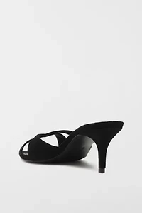 Schutz Hilda Suede Mule Heel