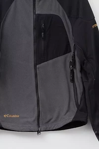 Vintage 1990s Columbia Titanium Technical Full Zip Black Gray Fleece