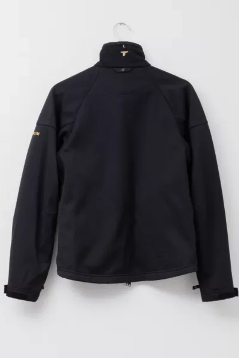 Vintage 1990s Columbia Titanium Technical Full Zip Black Gray Fleece