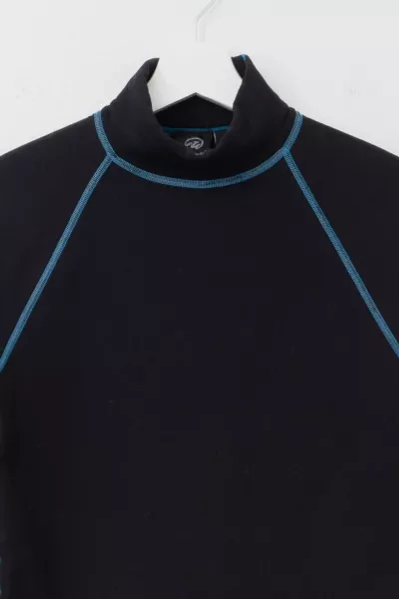 Vintage 1990s Long Sleeve Black Polartec "Wetsuit" Thermal Top