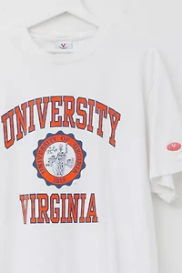 Vintage 1990s University of Virginia White Graphic T-Shirt