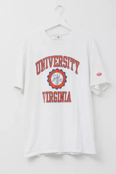 Vintage 1990s University of Virginia White Graphic T-Shirt