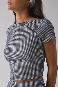 UO Pepper Gingham Crop Top + Micro Short 2-Piece Set