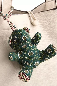 Vera Bradley Quilted Cotton Bitty Bear Bag Charm