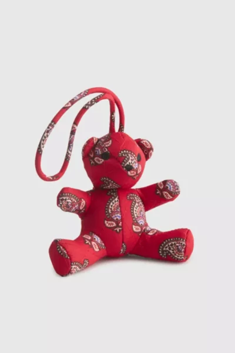 Vera Bradley Quilted Cotton Bitty Bear Bag Charm