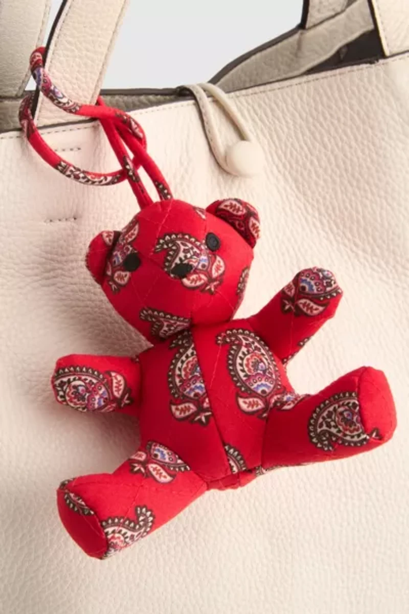 Vera Bradley Quilted Cotton Bitty Bear Bag Charm