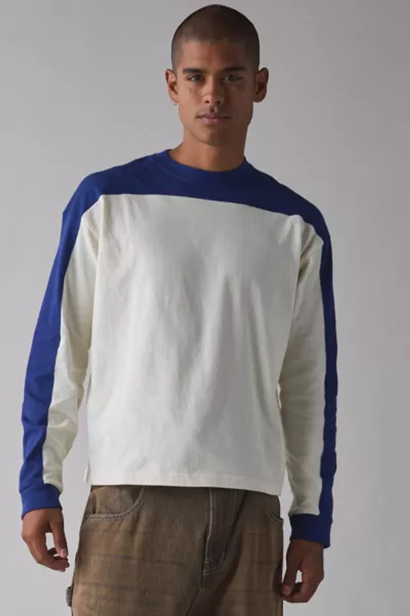Standard Cloth Jump Shot Colorblock Long Sleeve Tee