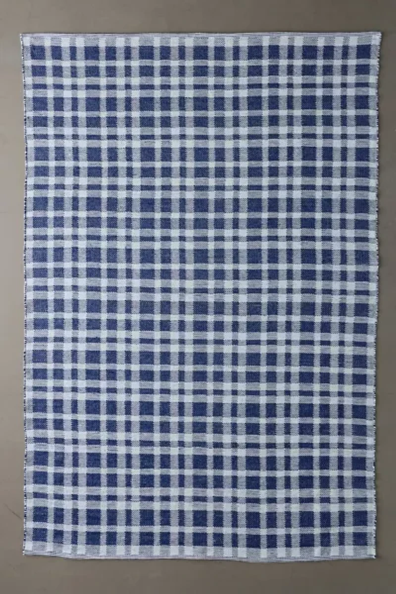 Tattersall Gingham Woven Indoor/Outdoor Rug