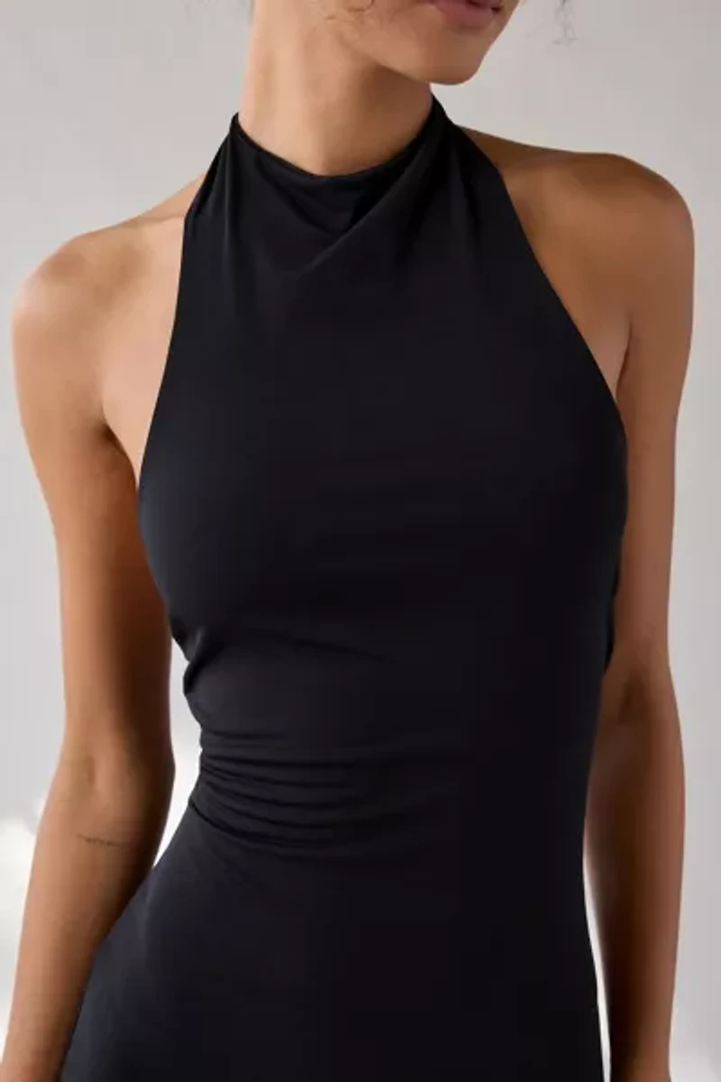 UO G.N.O. High Mockneck Halter Bodycon Mini Dress