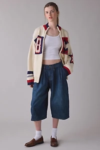 Daisy Street Beau Zip-Up Oversized Cardigan