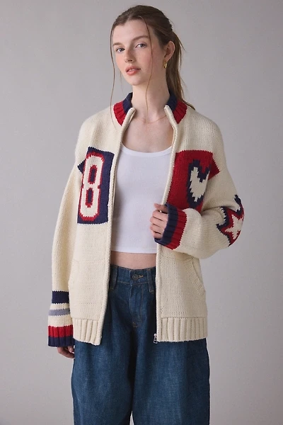 Daisy Street Beau Zip-Up Oversized Cardigan