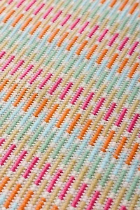 Candy Striped Woven Indoor/Outdoor Rug
