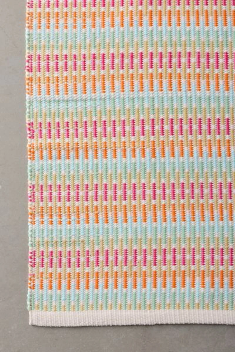 Candy Striped Woven Indoor/Outdoor Rug