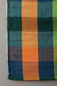 Happy Plaid Woven Indoor/Outdoor Rug