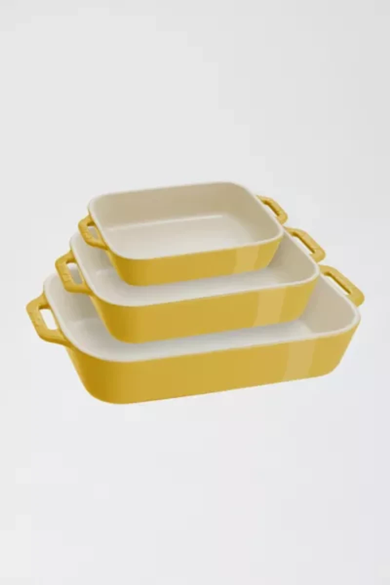 STAUB Ceramic 3-pc Rectangular Baking Dish Set