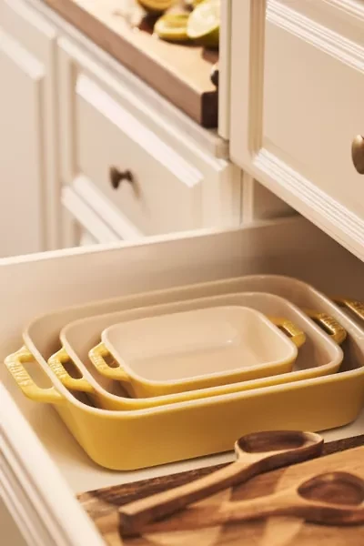 STAUB Ceramic 3-pc Rectangular Baking Dish Set
