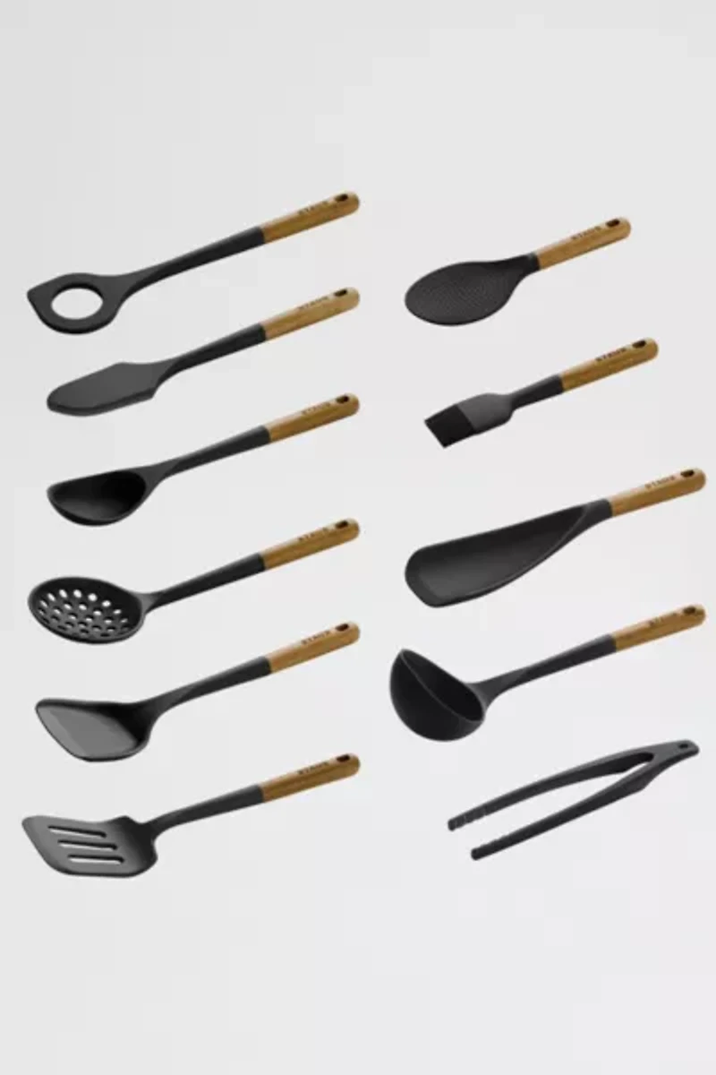 Staub Silicone and Wood Cooking Utensil Set