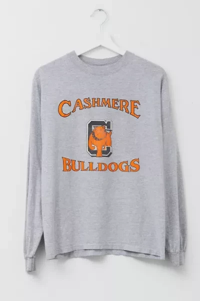 Vintage 1990s Distressed Long Sleeve Bulldogs Graphic T-Shirt