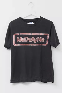 Vintage 1990s Mudvayne Distressed Black Graphic Band T-Shirt