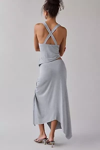 UO Avalon Asymmetric Jersey Knit Skirt 2-Piece Set