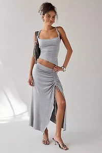 UO Avalon Asymmetric Jersey Knit Skirt 2-Piece Set