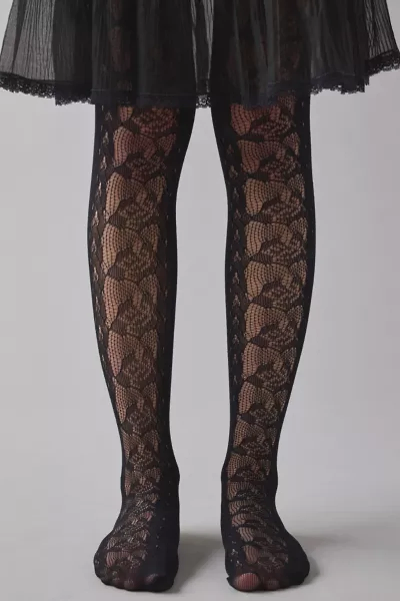 Gretta Rose Pointelle Sheer Tights