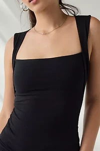 Out From Under Bec Square Neck Ruched Tank Top