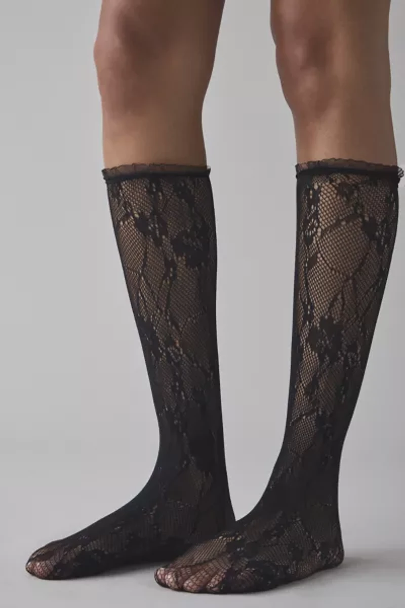 Ellie Lace Scrunch Crew Sock