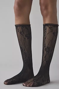 Ellie Lace Scrunch Crew Sock