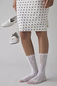 Ellie Lace Scrunch Crew Sock