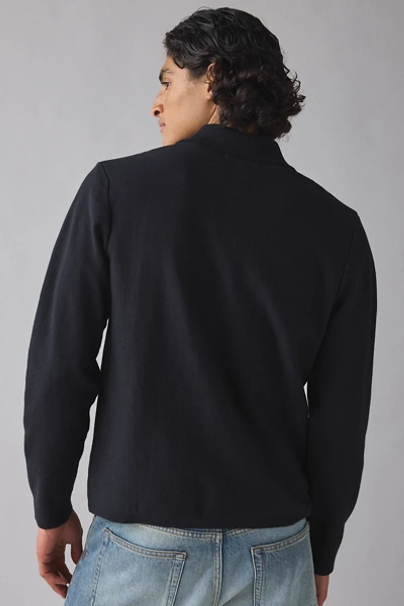 Wax London Lennox Milano Stripe Knitted Polo Sweater