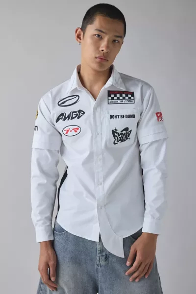 Puma X A$AP Rocky Layered Button-Down Shirt