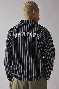Cookman X New York Black Yankees Pinstripe Zip Jacket