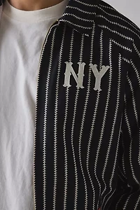 Cookman X New York Black Yankees Pinstripe Zip Jacket