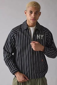 Cookman X New York Black Yankees Pinstripe Zip Jacket