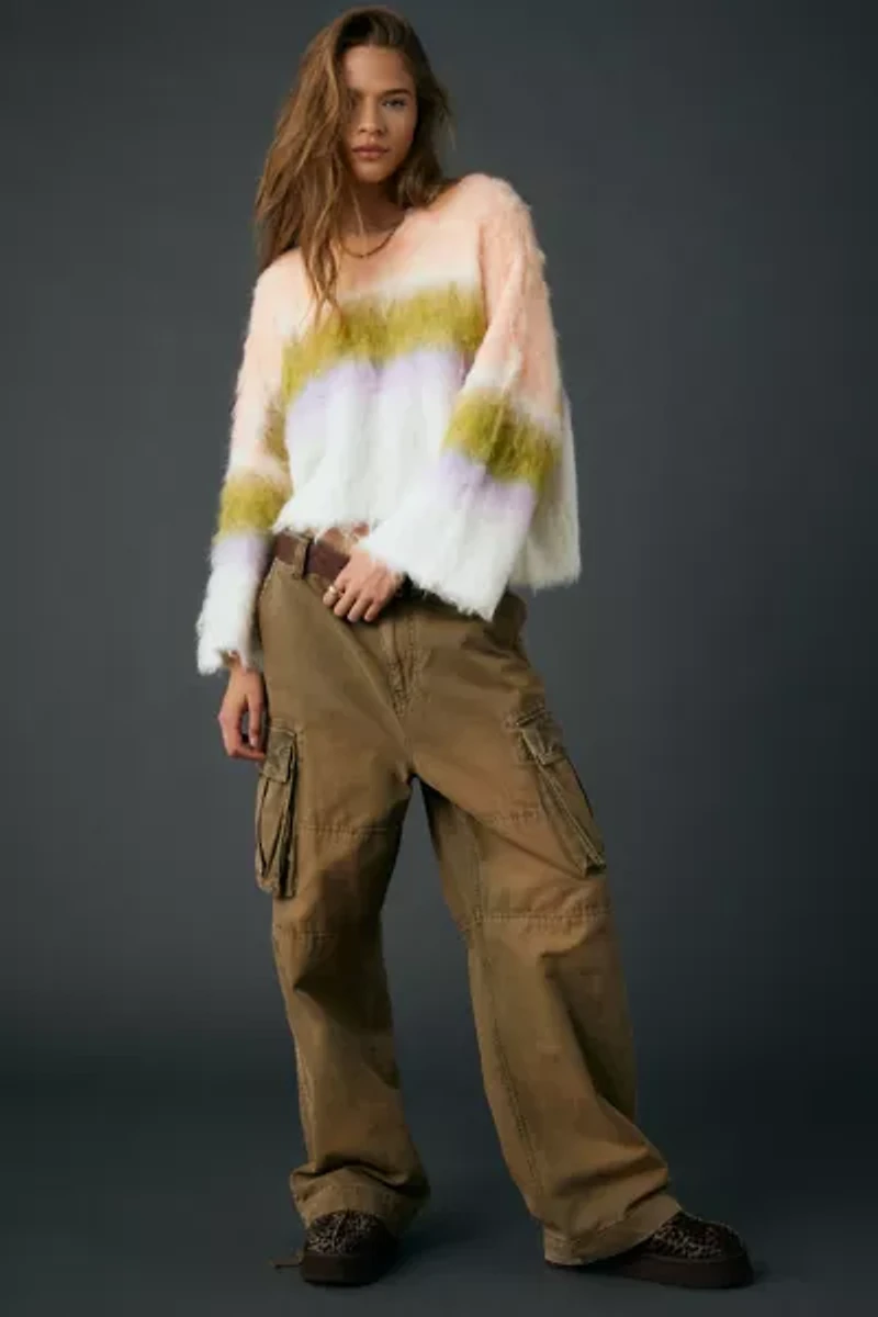 BDG Bailey Brushed Knit Oversized Pullover Sweater