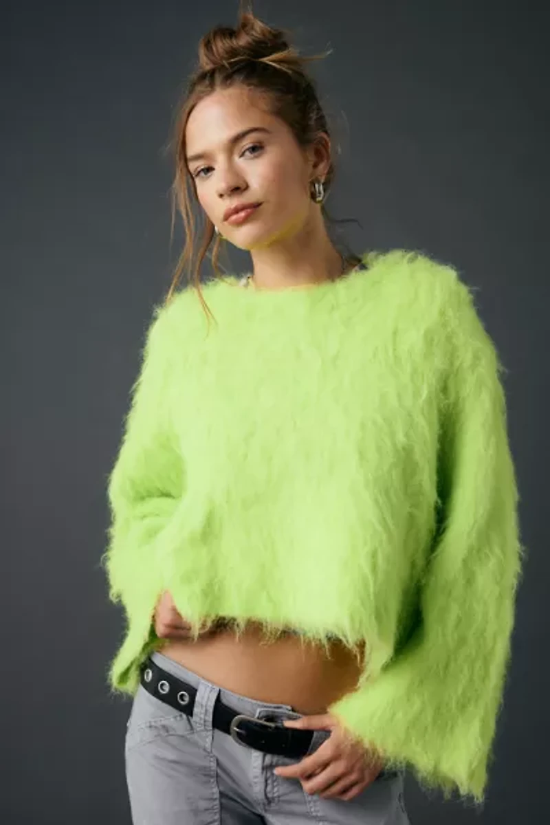 BDG Bailey Brushed Knit Oversized Pullover Sweater