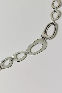 Geo Oval Metal Chain Belt
