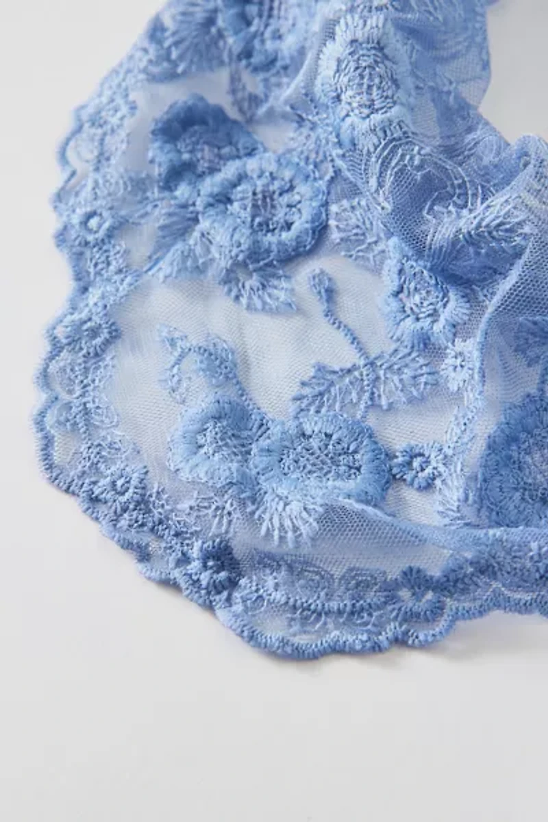 Sheer Floral Lace Headscarf