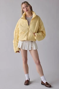 BDG Piper Ruched Oversized Crop Puffer Jacket