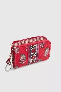 Vera Bradley Quilted Cotton Zip Card Pouch