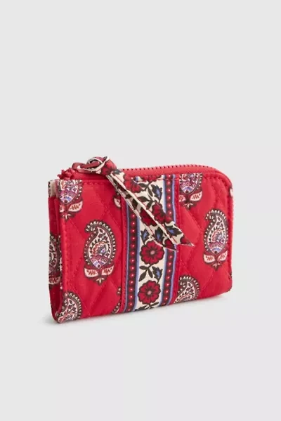 Vera Bradley Quilted Cotton Zip Card Pouch