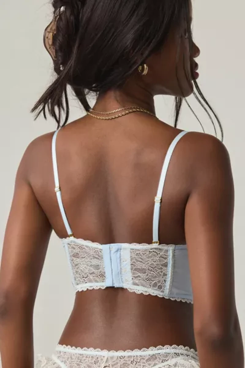 Wild Lovers Willow Lace Trim Longline Underwire Bra
