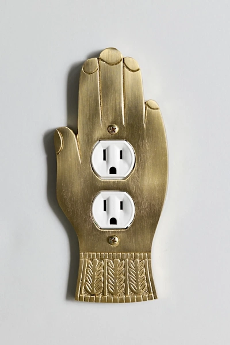 Hand Shaped Iron Switch Plate